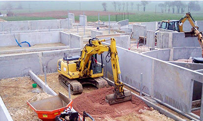 construction batiment élevage équin en béton préfabriqué