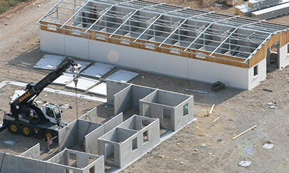 construction batiment élevage équin en béton préfabriqué